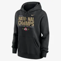 Ohio State Buckeyes 2025 College Football Playoff National Champions Locker Room жіноча Nike College Pullover Толстовка з капюшоном колір чорний