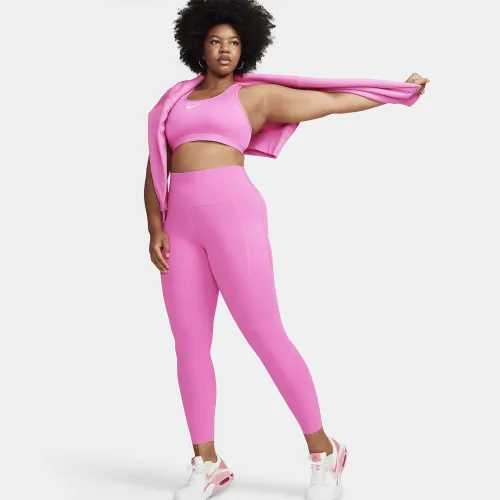 Nike Universa жіноча Medium-Support З високою талією 7/8 лосіни з кишенямиколір червоний