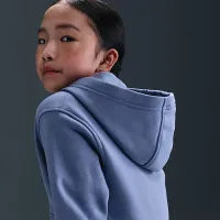 Nike Sportswear Club Fleece Big детские Full-Zip Толстовка с капюшоном синий