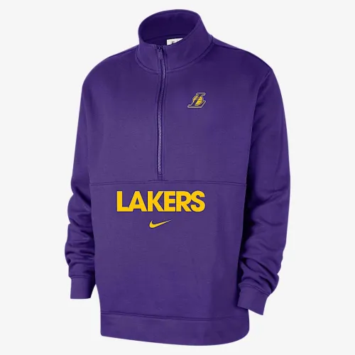 Los Angeles Lakers Club Courtside чоловічі Nike NBA 1/2-Zip Top колір фіолетовий
