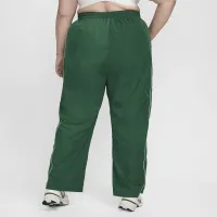 Nike Windrunner жіноча З високою талією Woven Open-Hem Pants (великі розміри) колір зелений