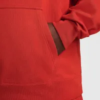 Nike Solo Swoosh мужские Fleece Pullover Толстовка с капюшоном цвет красный