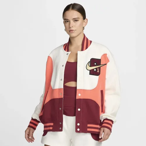 Nike Serena Williams Design Crew жіноча оверсайз Bomber Куртка колір білий