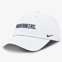 West Virginia Mountaineers Core Club Mascot Wordmark мужские Nike College Adjustable Hat цвет белый