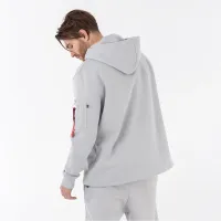 Кофта/футболка Alpha Industries Patch Толстовка с капюшоном LF 136330666 - Серая