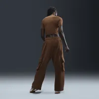 Nike Sportswear жіноча Low-Rise оверсайз French Terry Open-Hem Pants колір коричневий
