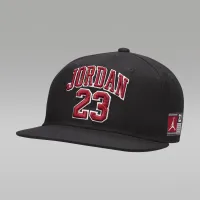 Nike Jordan Jersey Big дитячі Flat Brim Cap колір чорний