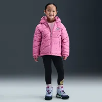 Nike Little детские Swoosh Quilted Puffer Куртка Pink