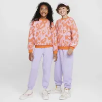 Nike Sportswear Big дитячі оверсайз Fleece Crew-Neck світшот Pink