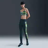 Nike x Norцвет черный Norцвет белый женская С высокой Талией 7/8 Printed лосины синий