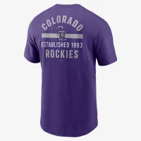 Colorado Rockies 2-Hit мужские Nike MLB футболка цвет фиолетовый