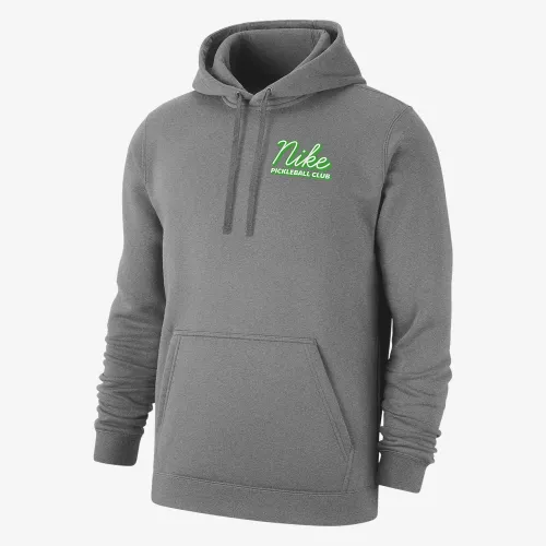 Nike Club Fleece чоловічі Pickleball Pullover Толстовка з капюшоном колір сірий