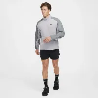 Nike Trail Polartec® чоловічі 1/4-Zip Fleece Running Top колір сірий