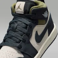 Nike Jordan 1 Mid SE Little детские Кроссовки цвет коричневый