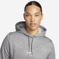 Nike Therma-FIT One женская Pullover Graphic Толстовка с капюшоном цвет серый