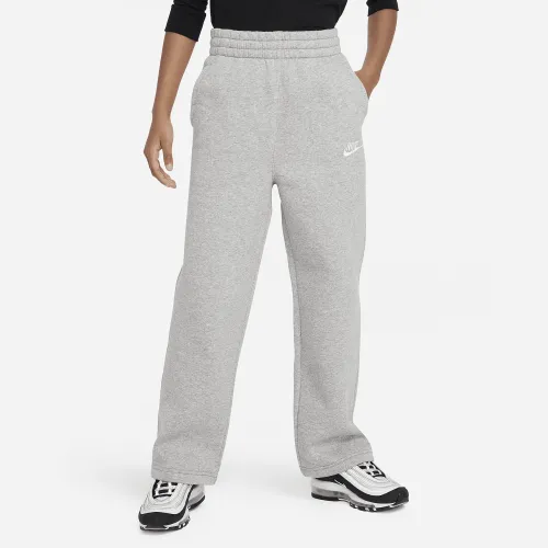 Nike Sportswear Club Fleece Big дитячі (Girls') Wide-Leg Pants колір сірий
