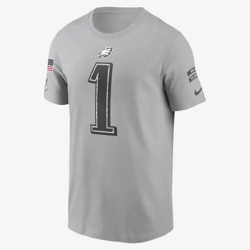 Jalen Hurts Philadelphia Eagles Salute to Service чоловічі Nike NFL футболка колір сірий