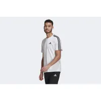 Футболка adidas Essentials 3-Stripes GL3733 - Белая
