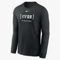 Los Angeles Dodgers Fashion чоловічі Nike MLB Long-Sleeve футболка колір чорний