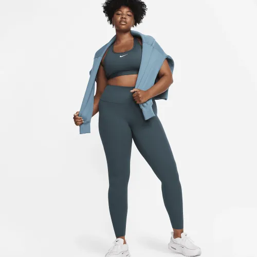 Nike Zenvy женская Gentle-Support С высокой Талией Full-Length лосины цвет зеленый