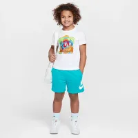 Nike Little детские Boxy Palm Tree футболка цвет белый