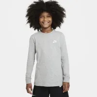Nike Sportswear Big дитячі (для хлопчиків) Long-Sleeve футболка колір сірий