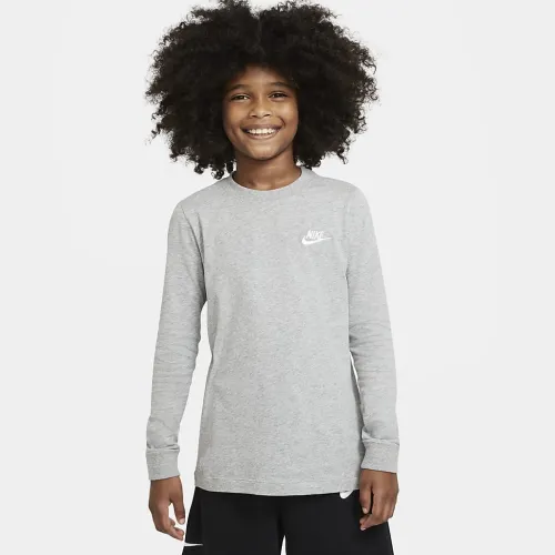 Nike Sportswear Big дитячі (для хлопчиків) Long-Sleeve футболка колір сірий