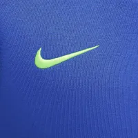 FC Barcelona Club Third Big детские (для мальчиков) Nike Soccer Pullover Толстовка с капюшоном синий