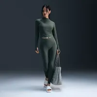Nike Zenvy женская Dri-FIT Long-Sleeve Top цвет зеленый