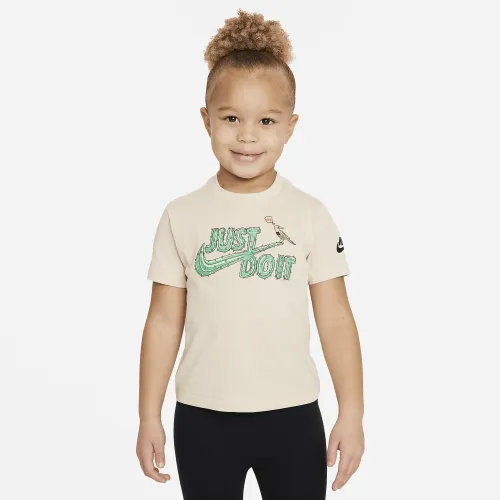 Nike Toddler оверсайз Graphic футболка цвет коричневый