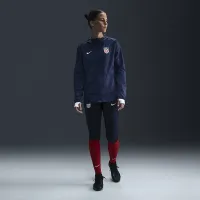 USMNT Academy Pro женская Nike Soccer Hooded Rain Куртка синий