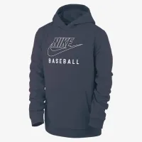 Nike Swoosh Club Fleece Big детские Baseball Pullover Толстовка с капюшоном синий