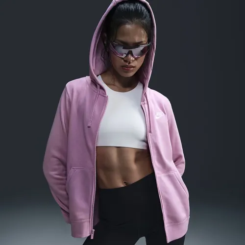 Nike Sportswear Club Fleece жіноча Full-Zip Толстовка з капюшоном Pink