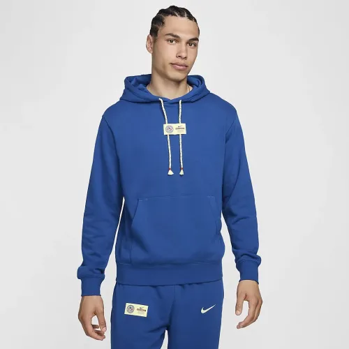 Club Америка Club мужские Nike Soccer French Terry Pullover Толстовка с капюшоном синий