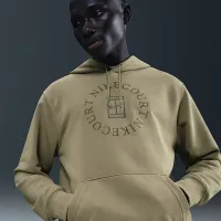 NikeCourt Heritage мужские Dri-FIT French Terry Tennis Pullover Толстовка с капюшоном цвет коричневый