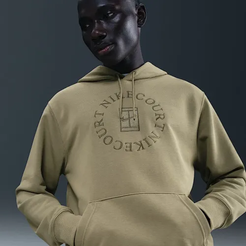 NikeCourt Heritage чоловічі Dri-FIT French Terry Tennis Pullover Толстовка з капюшоном колір коричневий