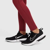 Nike Pro Girls' Dri-FIT Mid-Rise лосіни колір червоний
