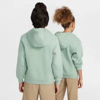 Nike Sportswear Club Fleece Big детские Pullover Толстовка с капюшоном цвет зеленый
