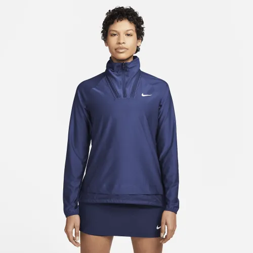 Nike Dri-FIT ADV Tour жіноча 1/4-Zip для гольфу Толстовка з капюшоном блакитний