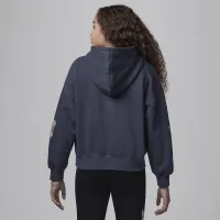Nike Jordan Deloris Jordan Flowers Big дитячі Толстовка з капюшоном колір сірий