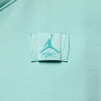 Nike Jordan Flight Fleece женская Satin-Lined Pullover Толстовка с капюшоном цвет зеленый