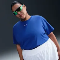 Nike Sportswear Essential жіноча футболка (великі розміри) блакитний