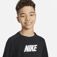 Nike Dri-FIT Multi+ Big дитячі (для хлопчиків) Long-Sleeve Top колір чорний