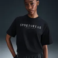 Nike Sportswear женская Boxy футболка цвет черный