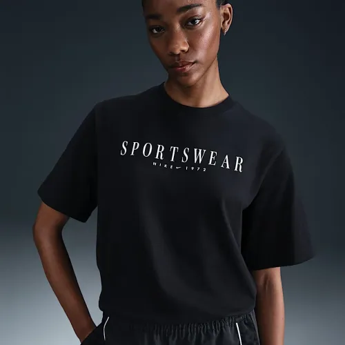 Nike Sportswear женская Boxy футболка цвет черный