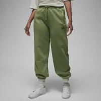 Nike Jordan Flight Fleece женская Pants цвет зеленый
