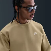 Nike Club чоловічі Fleece Crew колір коричневий