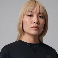 Nike Jordan Flight Fleece женская Mod-Crop Crew-Neck свитшот цвет черный