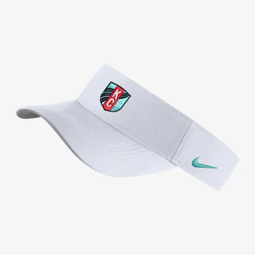 Kansas City Current Nike Dri-FIT NWSL Visor цвет белый