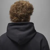 Nike Air Jordan Wordmark чоловічі Fleece Толстовка з капюшоном колір чорний